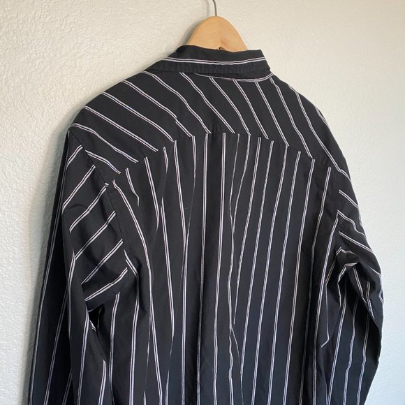 Anchor Blue Vintage Y2K Stripped Embroidered Button Down Shirt Men's Size XL - Picture 5 of 11